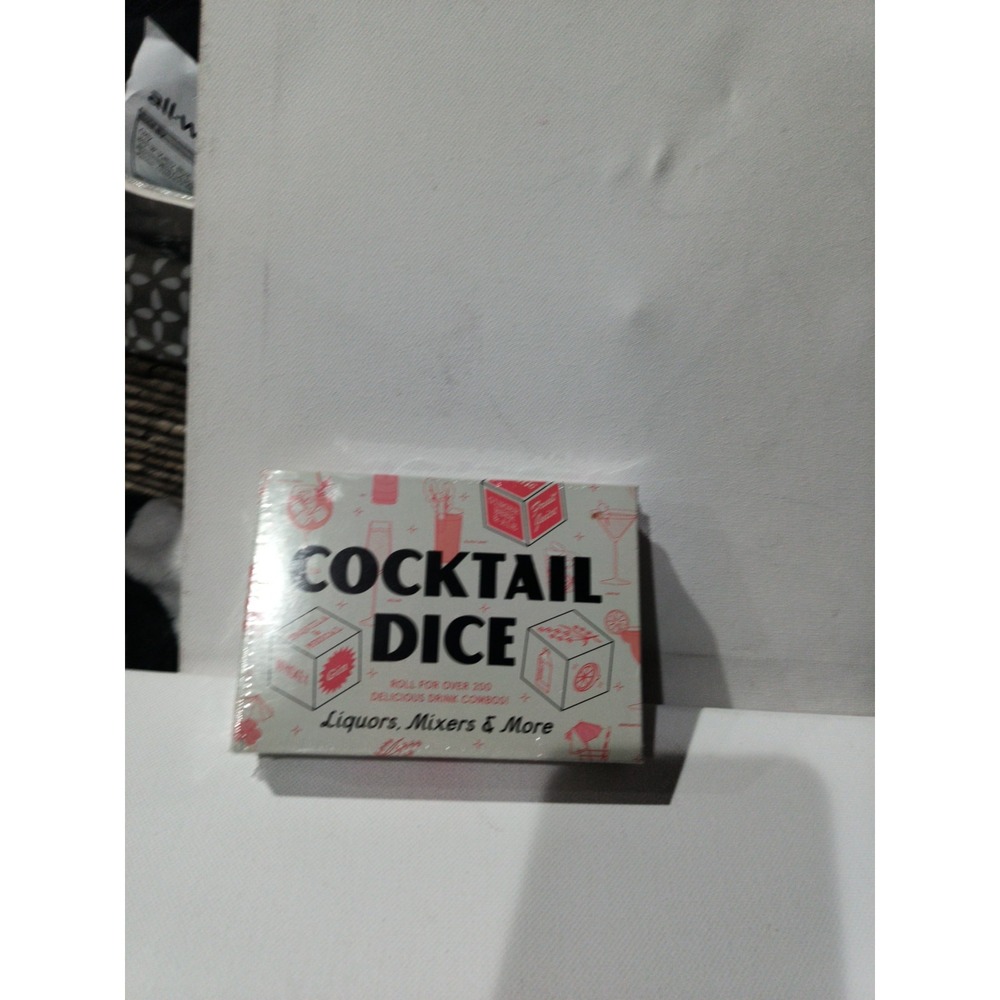 Cocktail Dice : Liquor,Mixers, &More By Chronicle Books Sealed